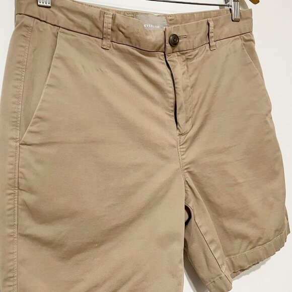 Everlane Women's Khaki Tan 7" Cotton Blend Shorts 30 Preppy Classic Outdoor - Picture 3 of 8